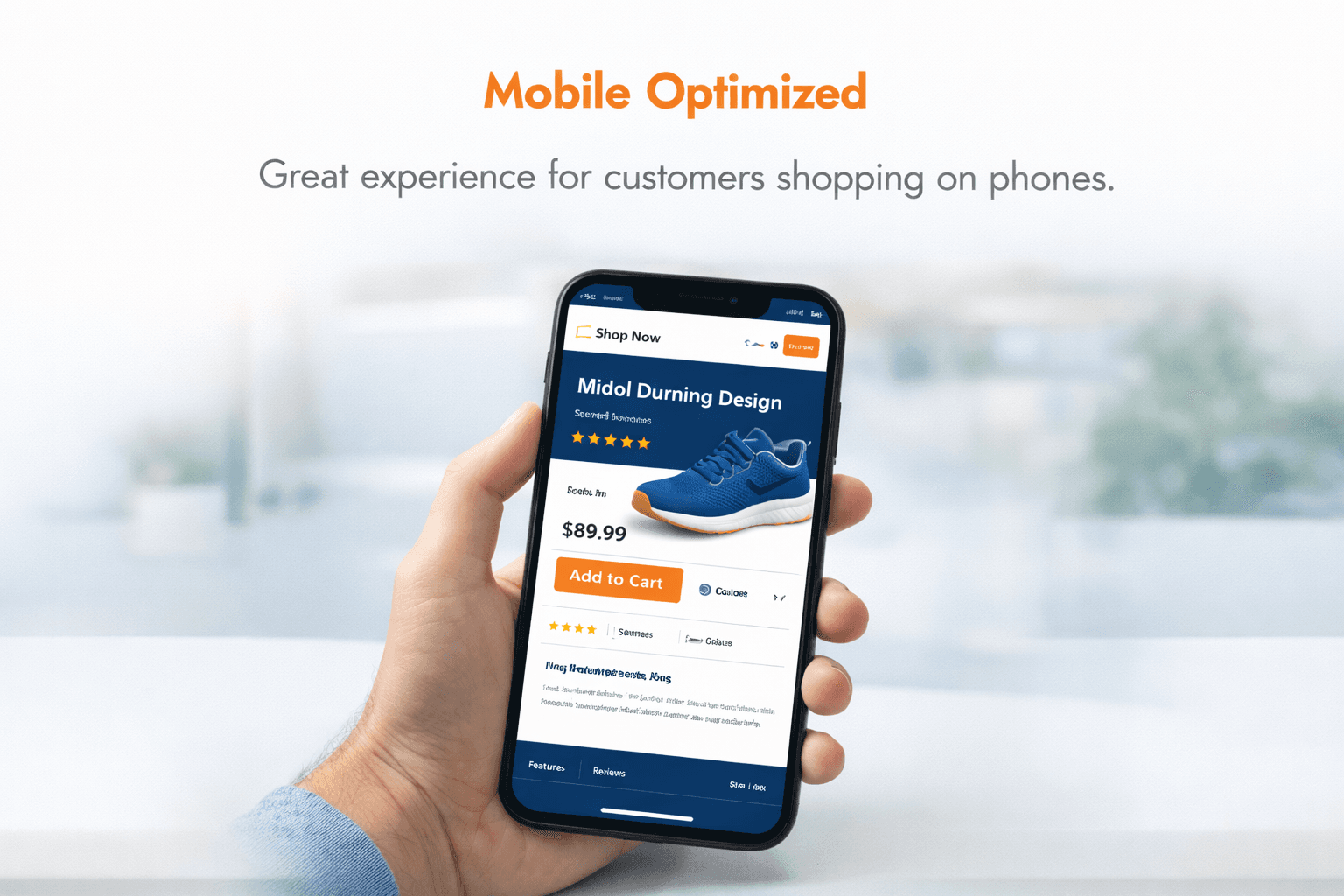 Mobile optimized ecommerce