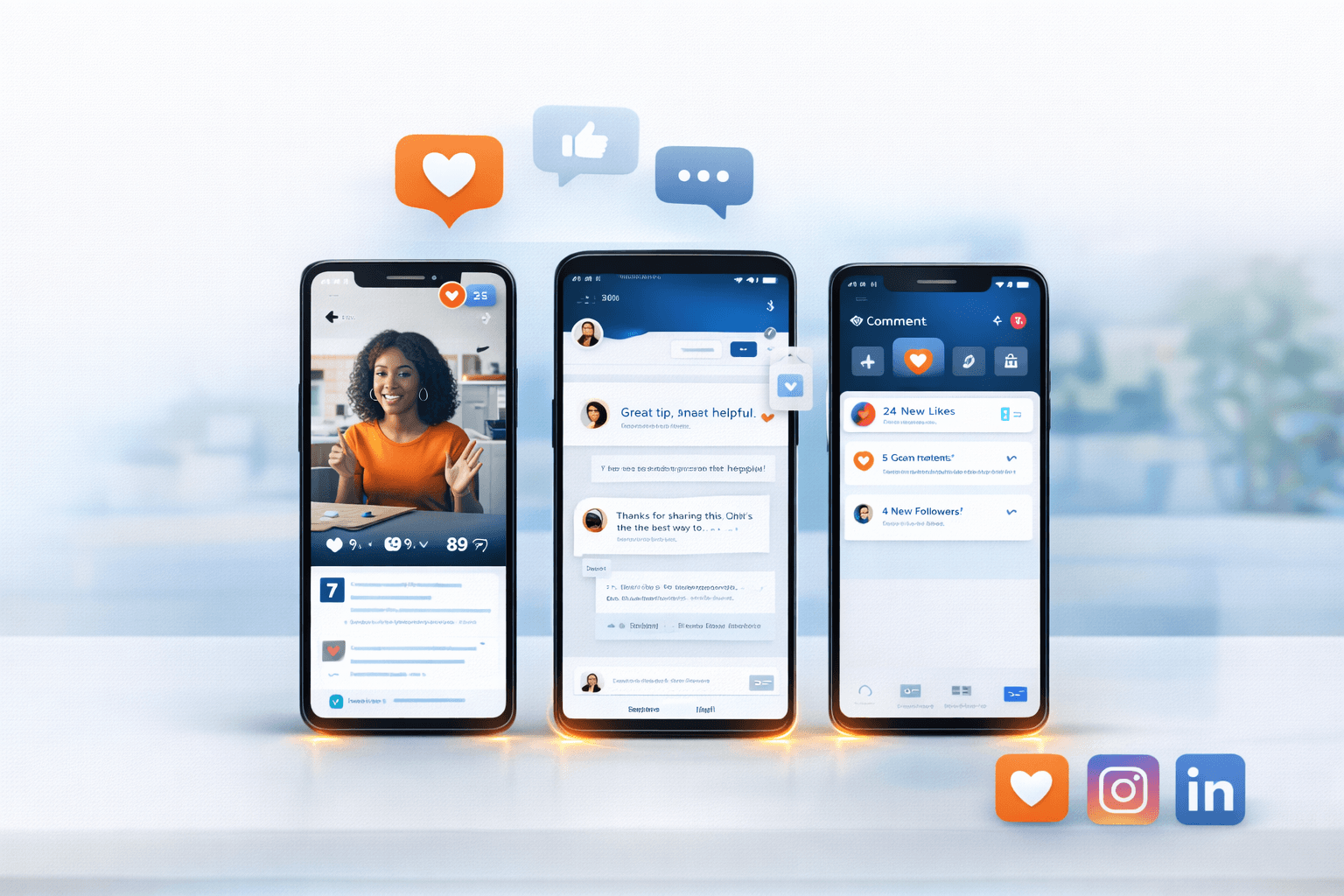 Social media engagement support